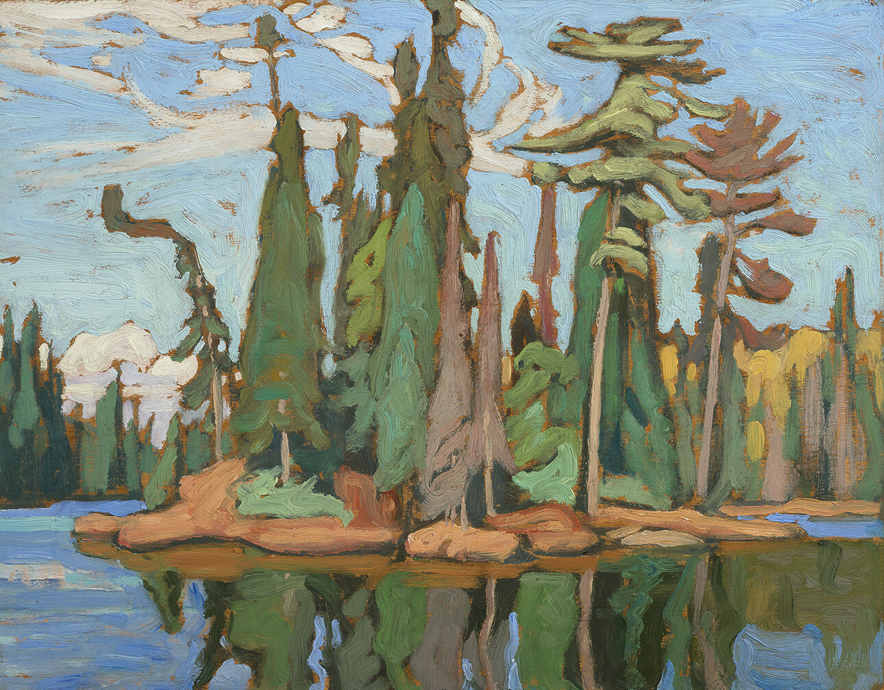 Lawren Harris - Lake in Algoma 1925, Group popular of Seven, Limited Edition, Framed Art, Art for Home, Art for Office