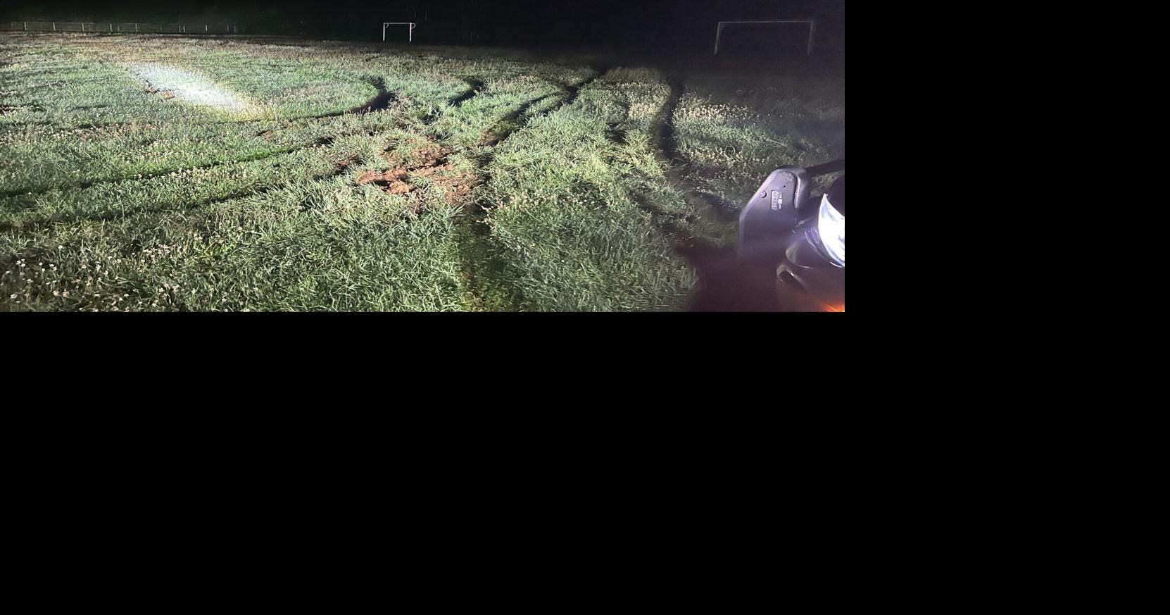 Teens charged with mischief after school soccer field torn up