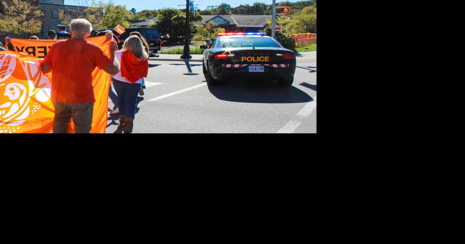 OPP closed Main Street for Truth and Reconciliation walk