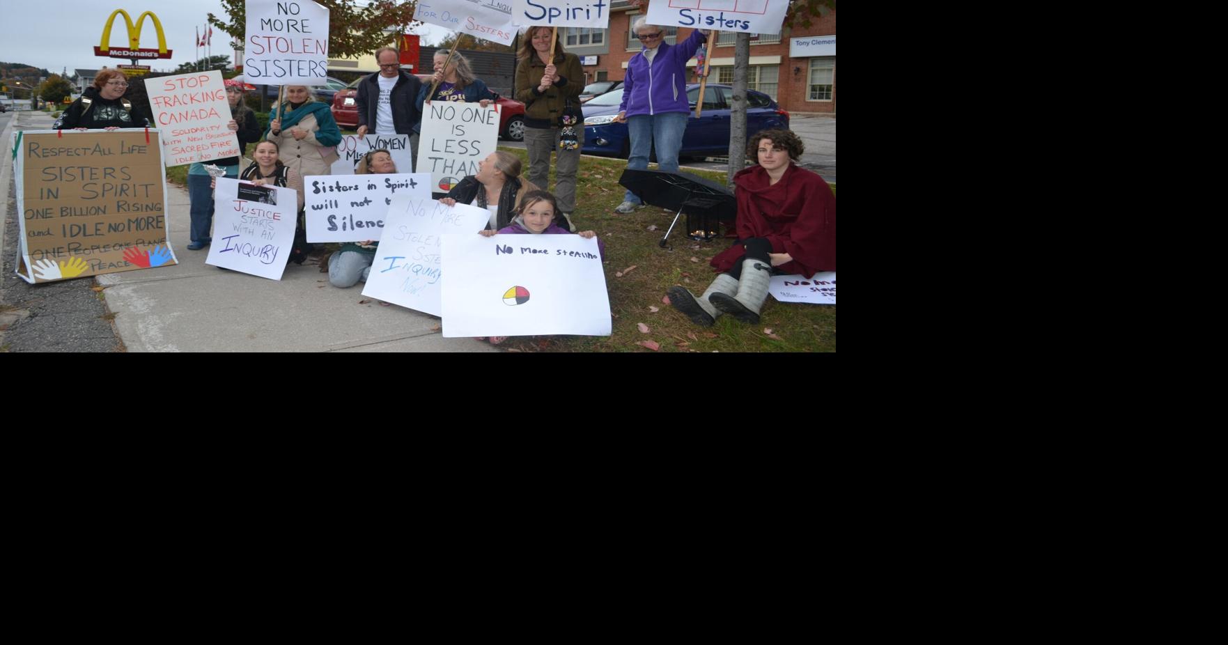 Protest in memory of Native women