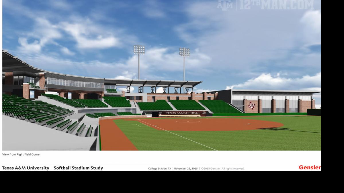 New Texas A M Softball And Track Stadium Renderings News