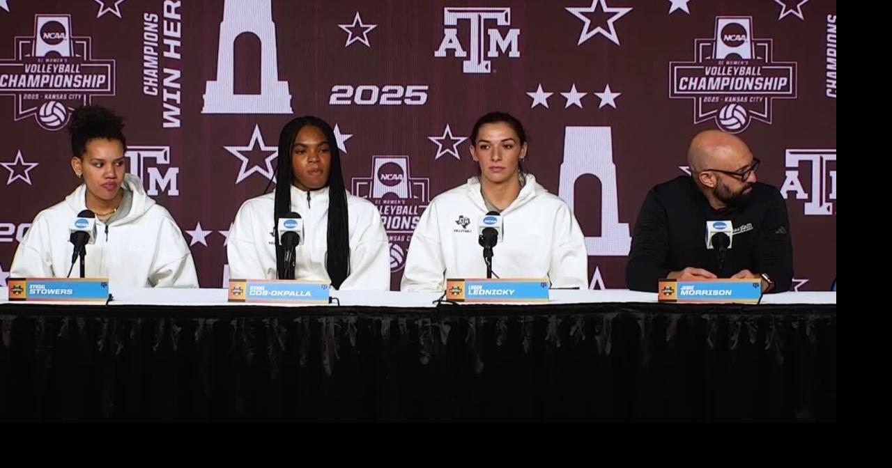 Watch: Texas A&M volleyball team previews Final Four match vs. Pitt