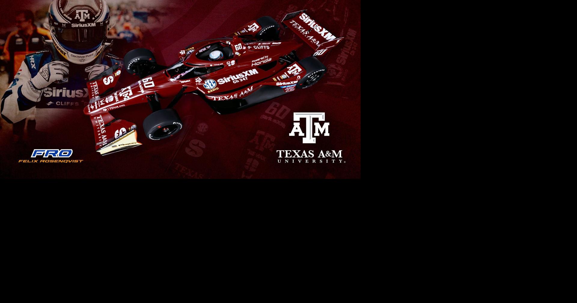 Texas A&M-sponsored car to race in Arlington on Sunday