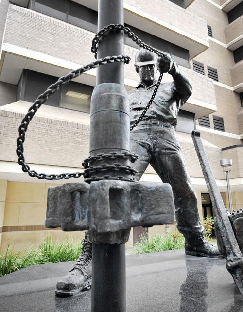 Roughneck statue