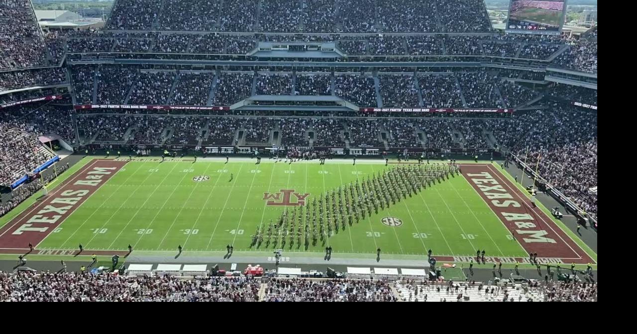 Watch: Time-lapse of Fightin' Texas Aggie Band halftime performance vs. Kentucky