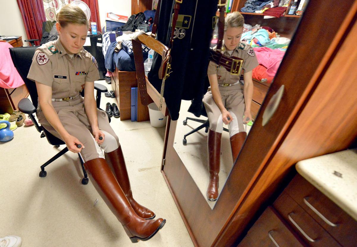 First female commander, Reveille IX assume duty at Corps of Cadets