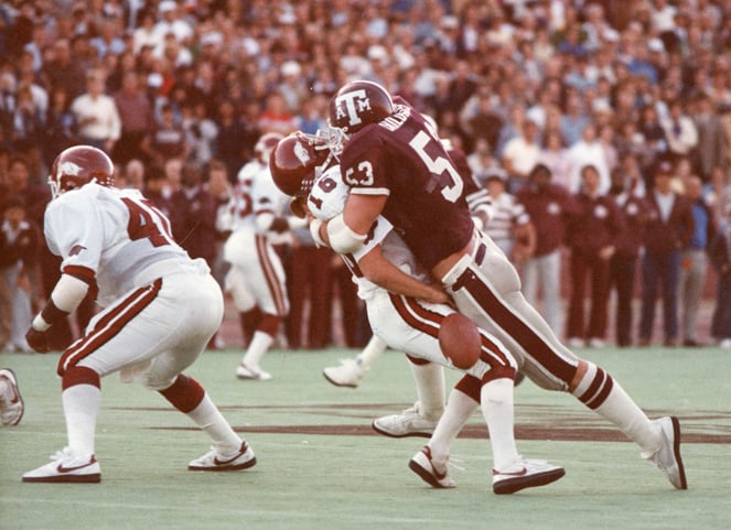 texas a&m helmet history