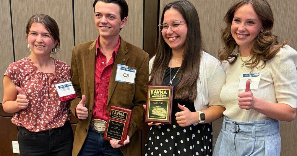 Texas A&M animal welfare judging team wins second consecutive national title