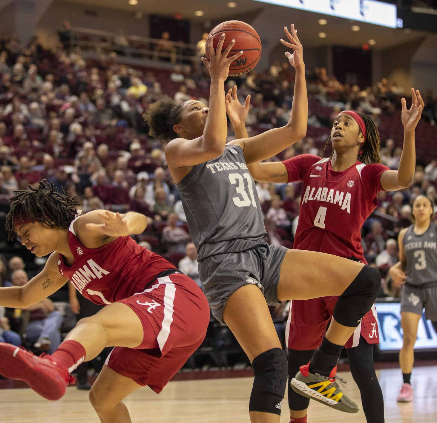 Texas A&M women's basketball team drops home finale to Alabama