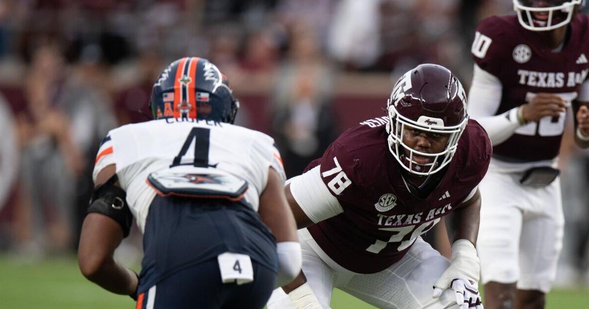 Texas A&M Dametrious Crownover’s path from basketball-playing TE to reliable starting RT