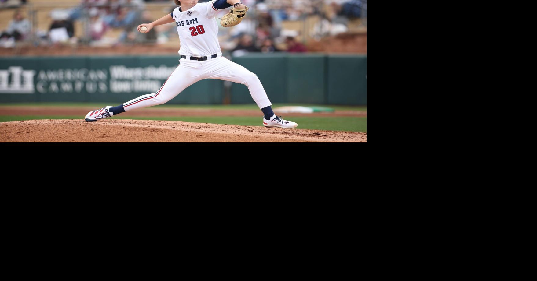 Pitcher Sims calms nerves in A&M baseball team’s series finale win over Tennessee Tech
