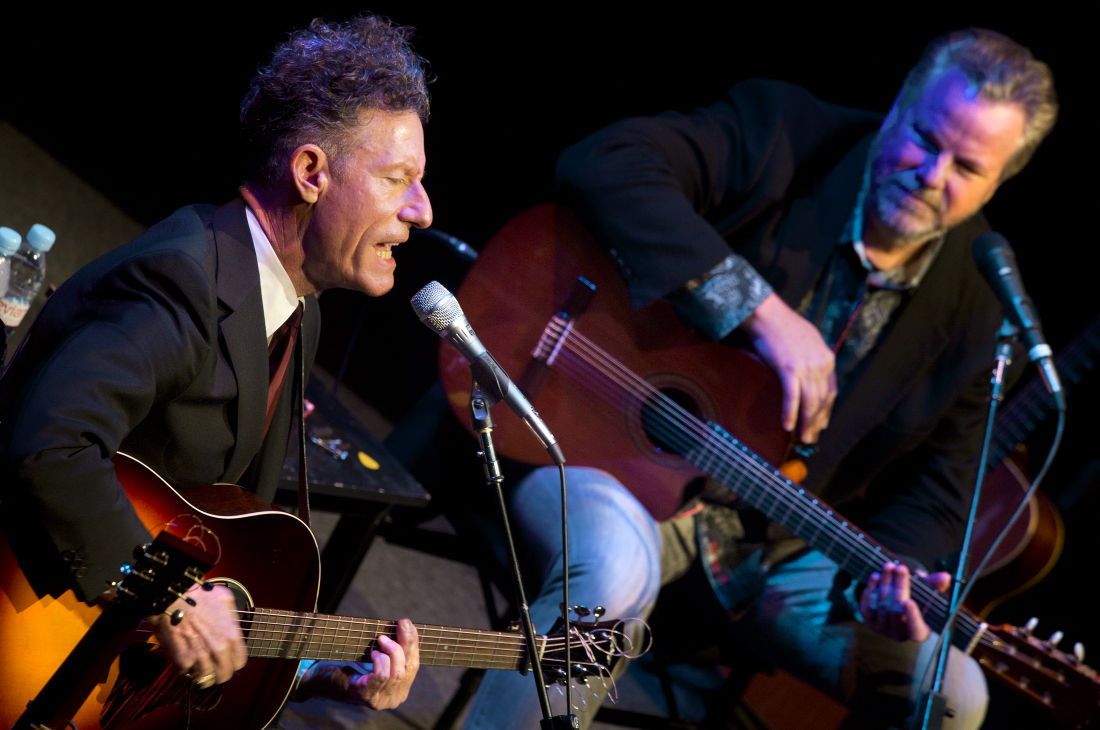 Today in Aggie History, Feb. 14 Lyle Lovett, Robert Earl Keen play