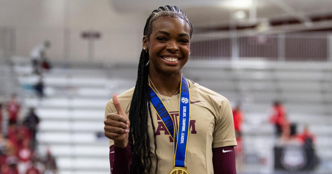 A&M's Morgan Davis wins the SEC women's long jump