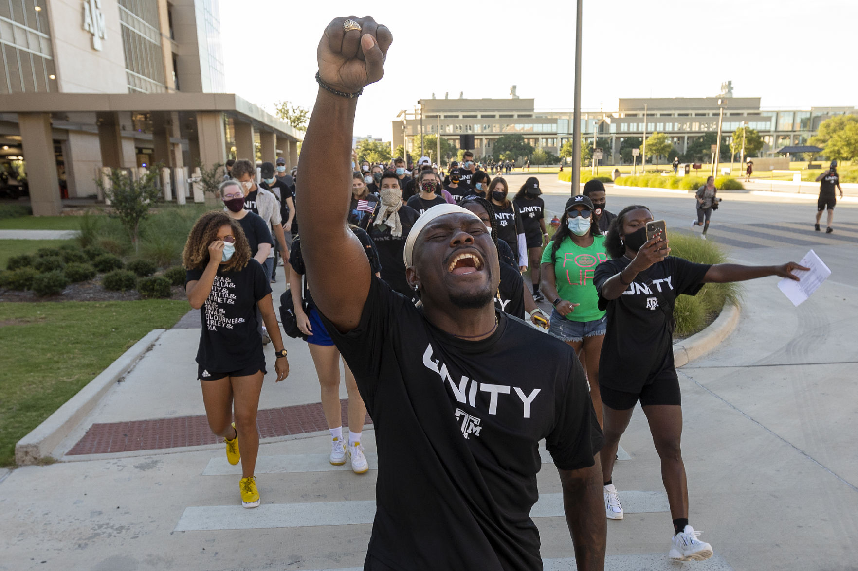 WATCH NOW: A&M Student-athletes Participate In Unity Walk On Campus ...