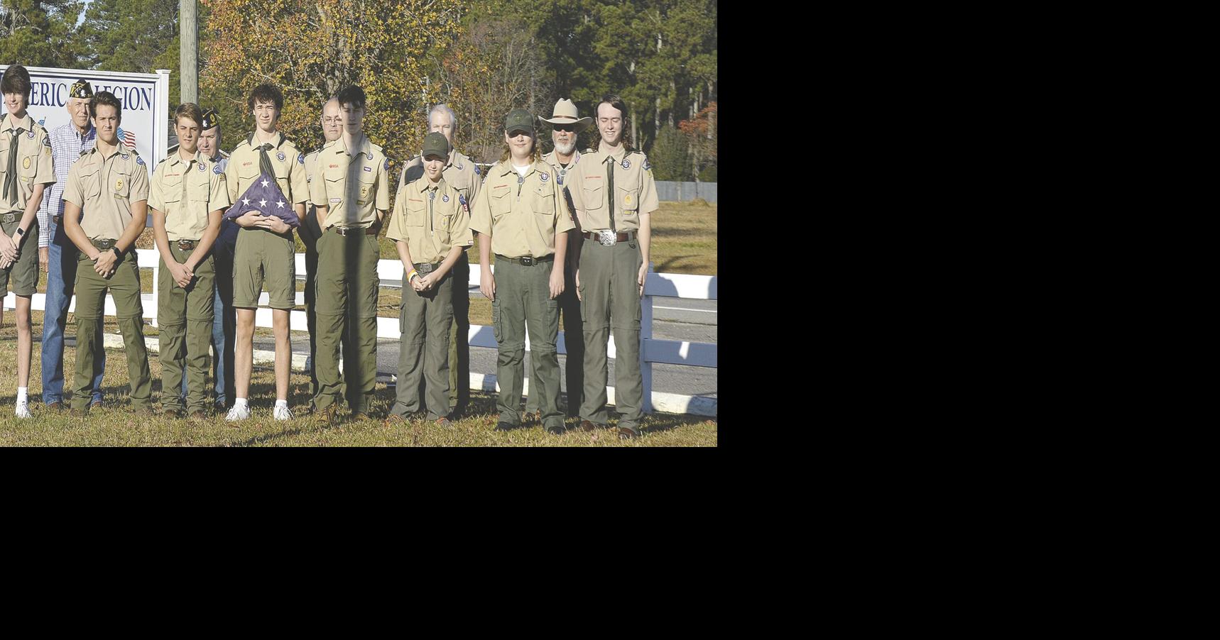 Boy Scouts, Legionnaires hold Flag Retirement Ceremony | Announcements ...