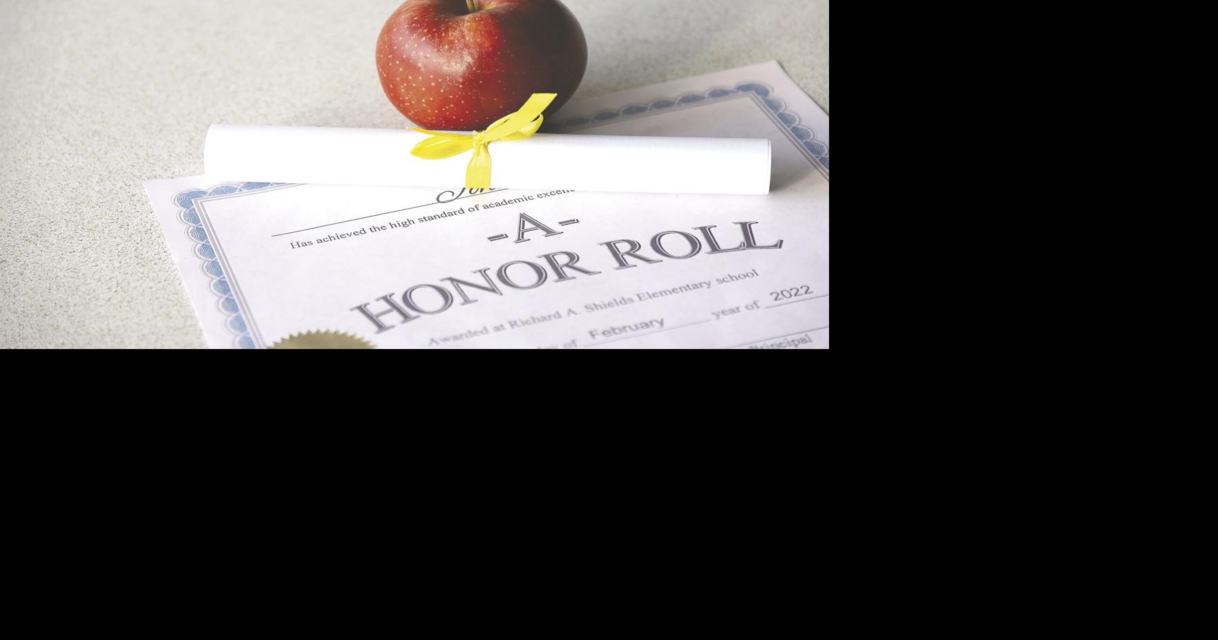 Honor roll students named at Benhaven School News mydailyrecord com