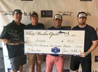 Crew of the Sentient with Biggest Tuna Check