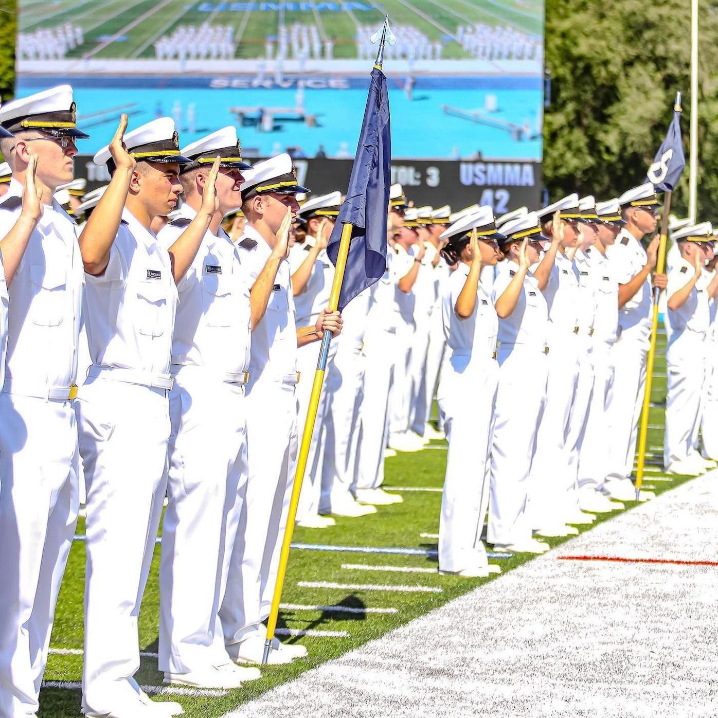 Tracy joins Midshipmen at U.S. Merchant Marine Academy