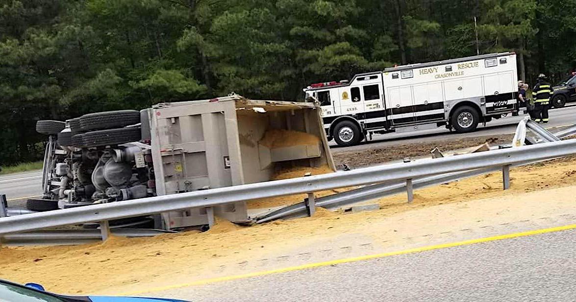Dump truck overturns, driver dies | News | myeasternshoremd.com
