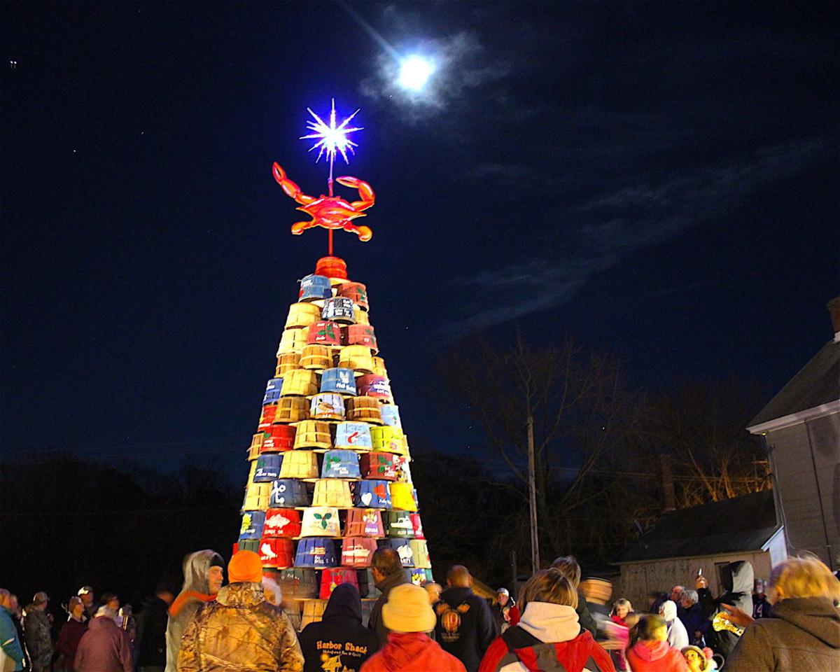 Rock Hall unveils Community Crab Basket Christmas Tree News