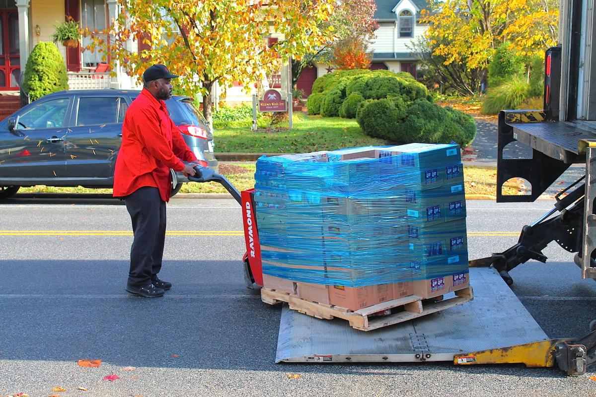 Food Bank Truck Delivers To Pantry Kent County