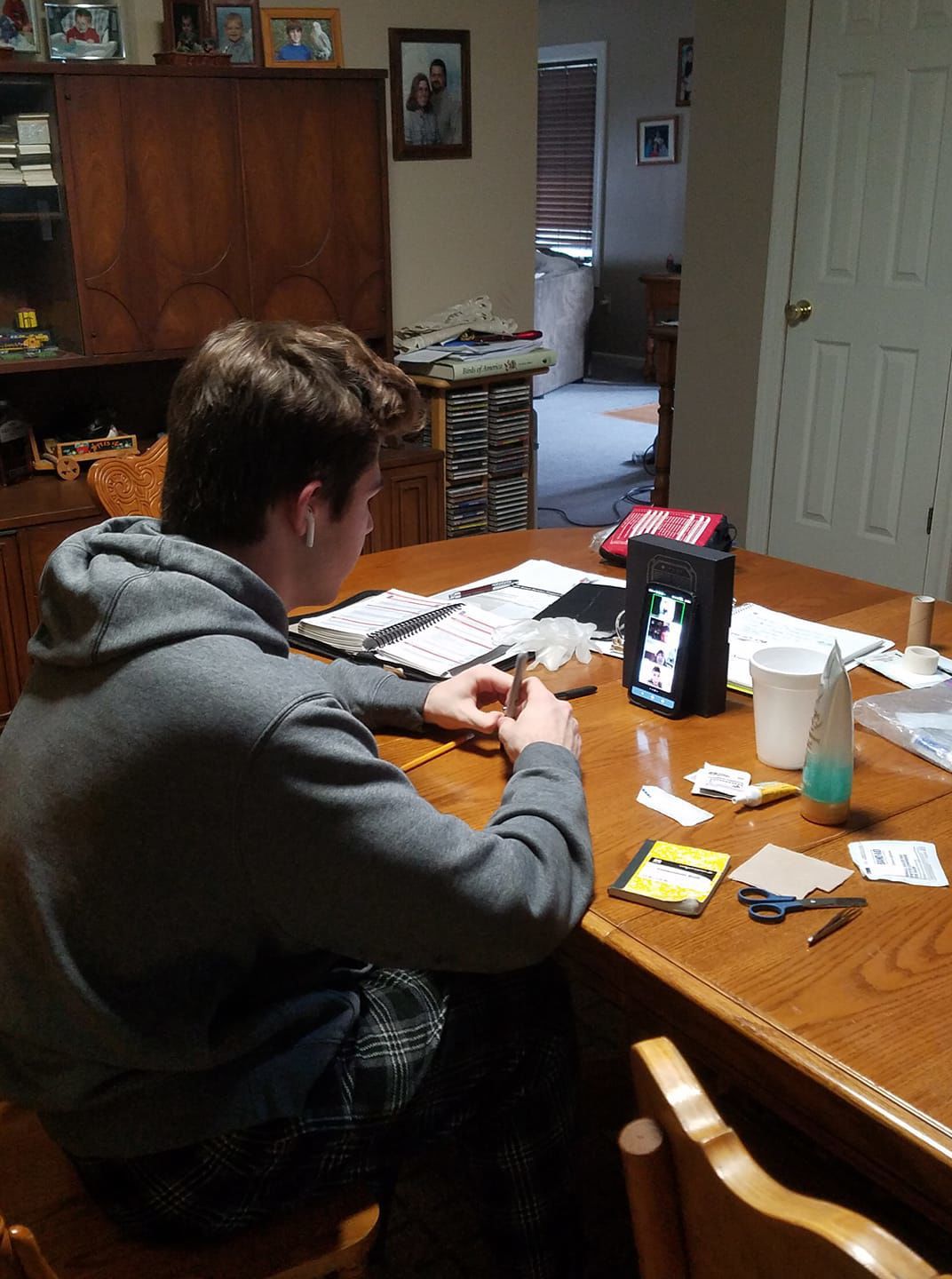 Scout troop shifts to virtual meetings, training