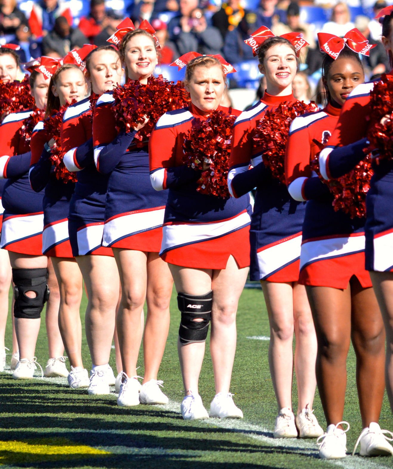 Photo Gallery: North Dorchester cheer team performs at Navy football ...