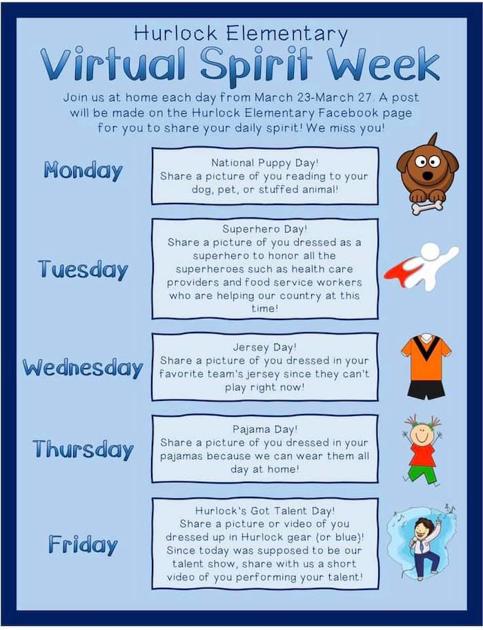 Hurlock Elementary Boosts Morale With Virtual Spirit Week