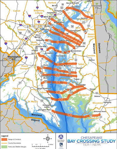 New Bay Bridge Maryland Map New Bay Bridge Foes Push No-Build Option | News | Myeasternshoremd.com