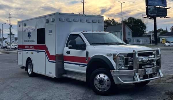 A Dorchester County Department of Emergency Services ambulance unit