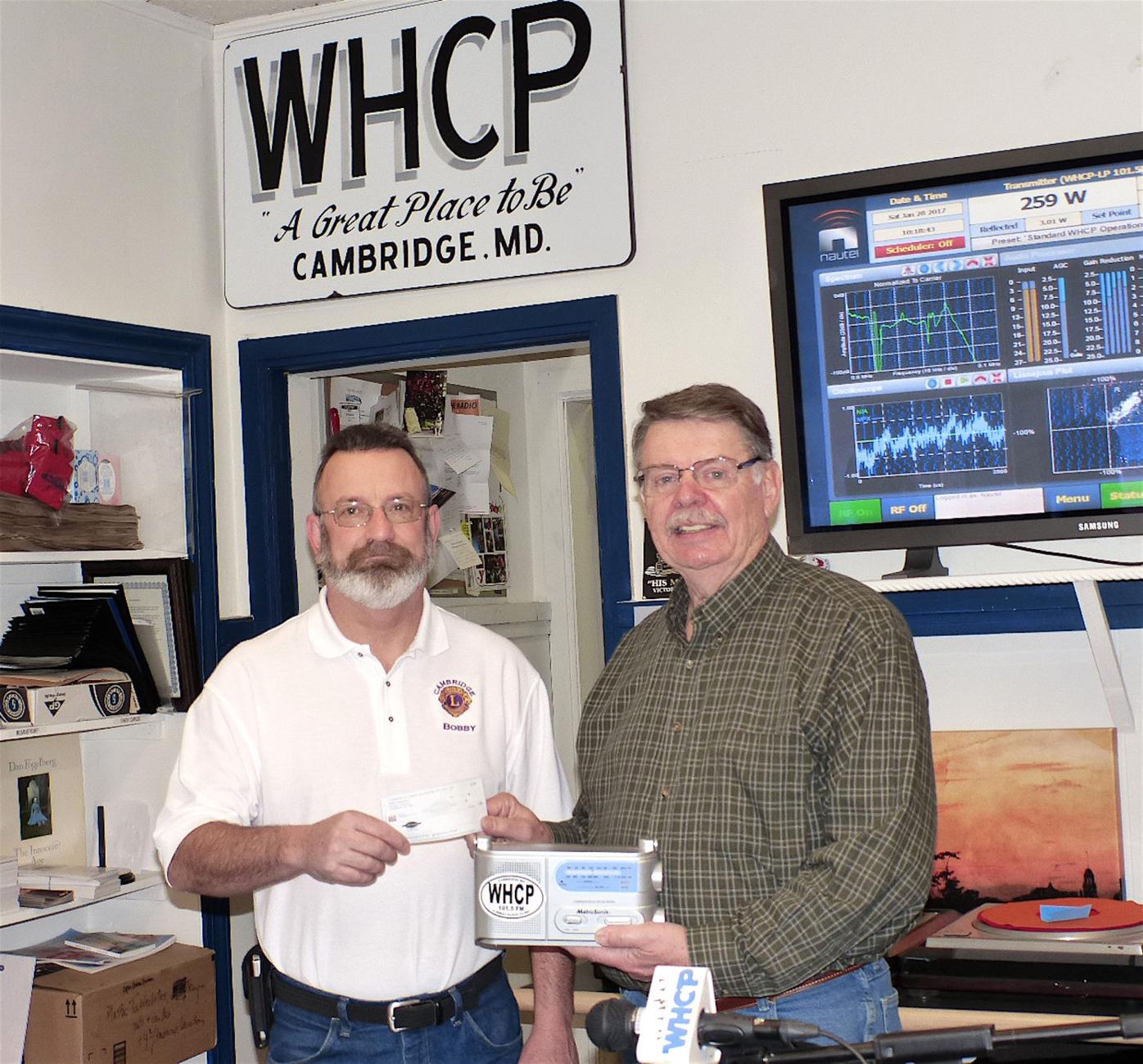 Cambridge Lions Club donates to Cambridge Community Radio station, News