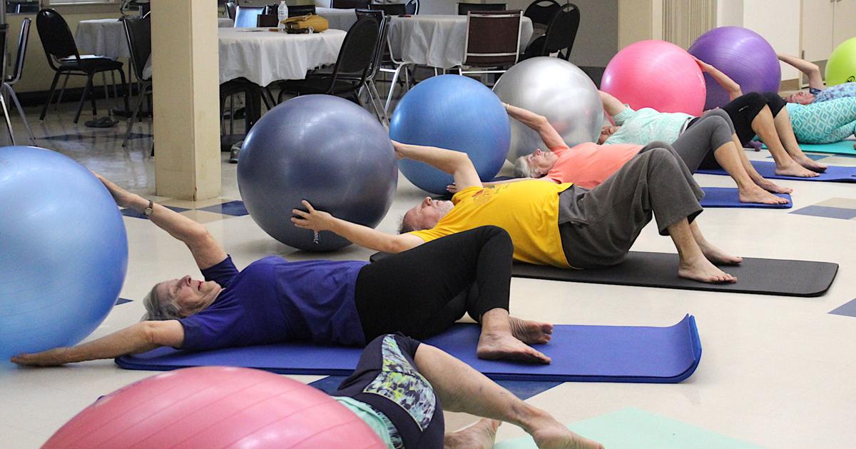 Seniors having a ball staying fit Spotlight
