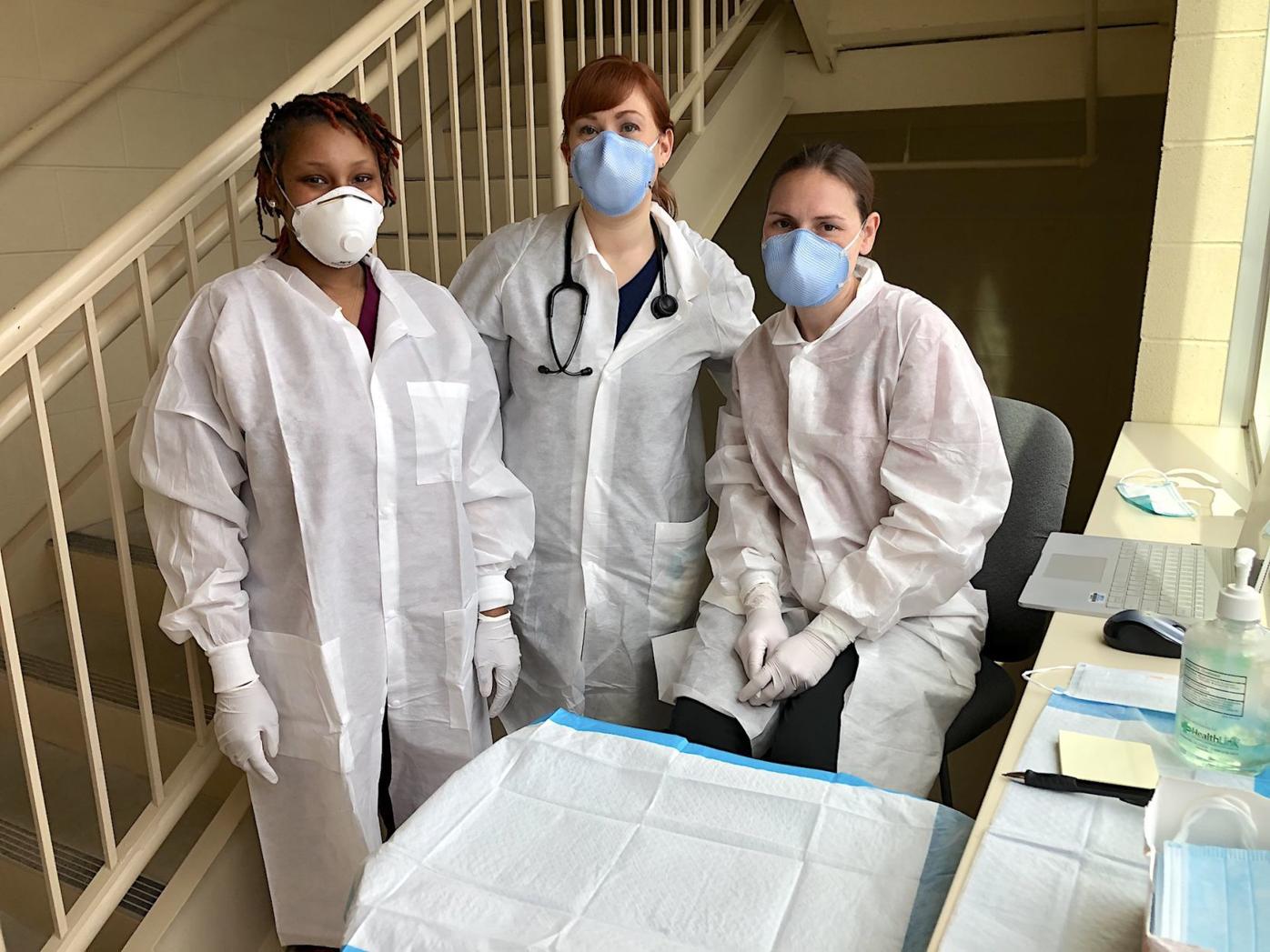 Medical staff taking precautions to curb COVID19