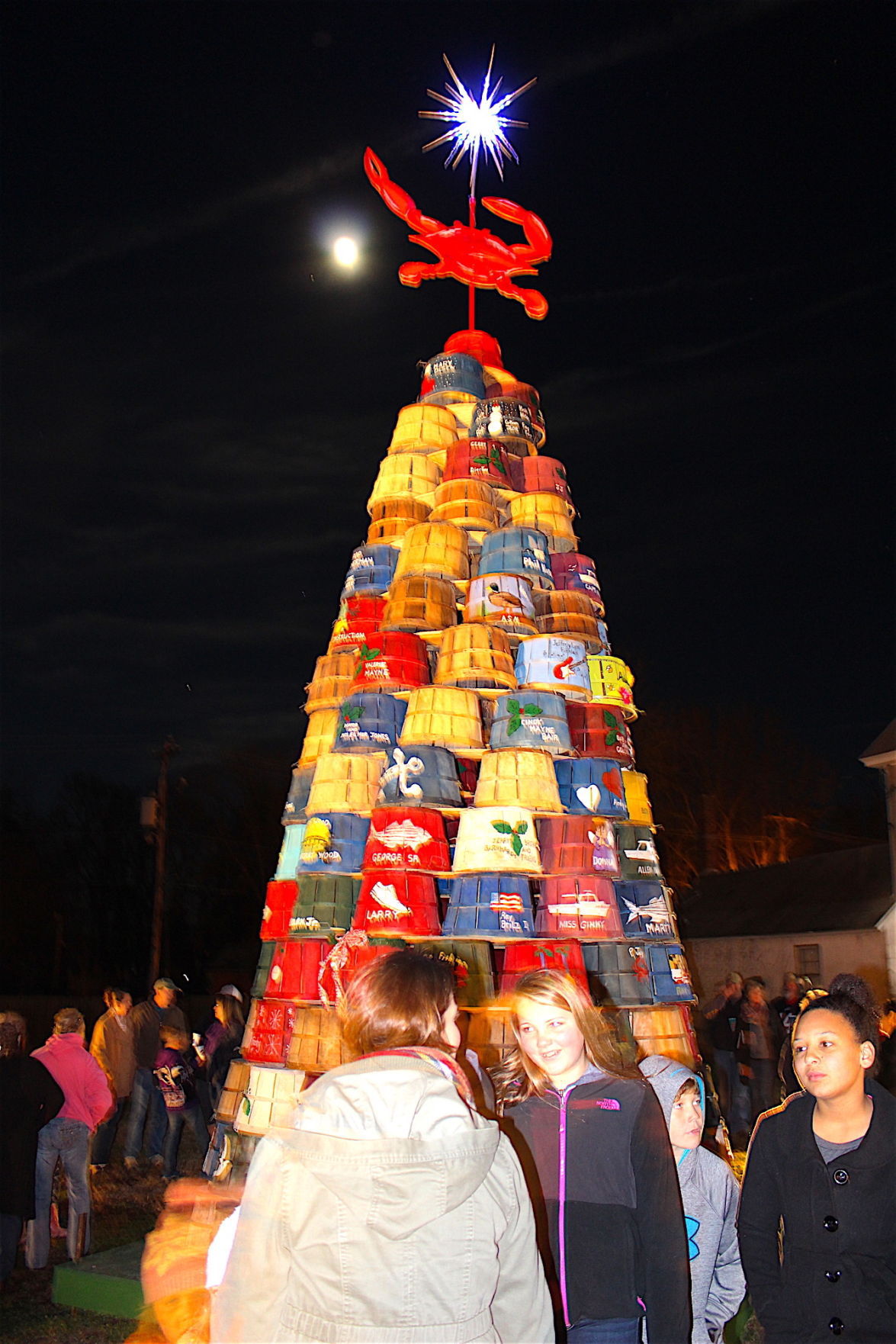 Rock Hall unveils Community Crab Basket Christmas Tree News