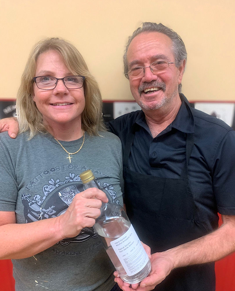 Local couple donates wine to produce hand sanitizer
