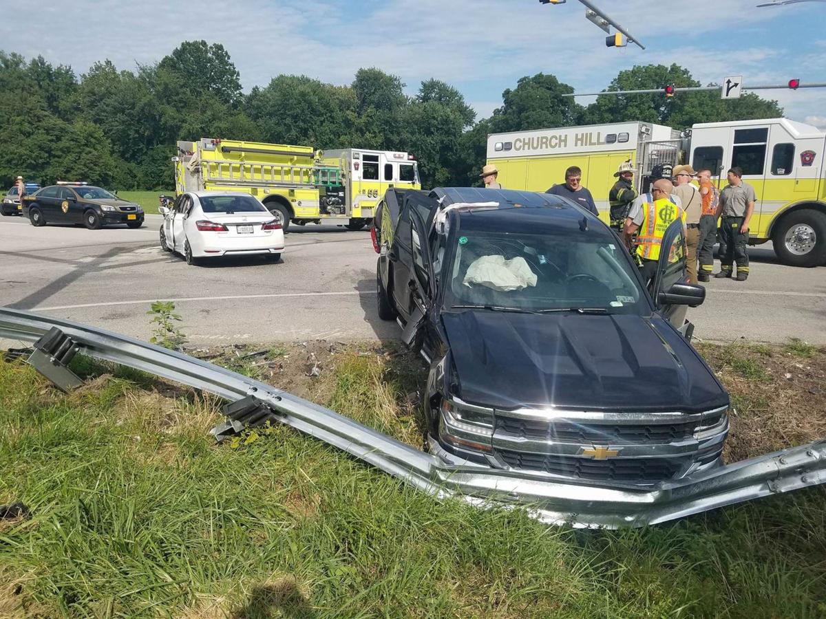 Two flown out after crash at 405/301 Police and Fire