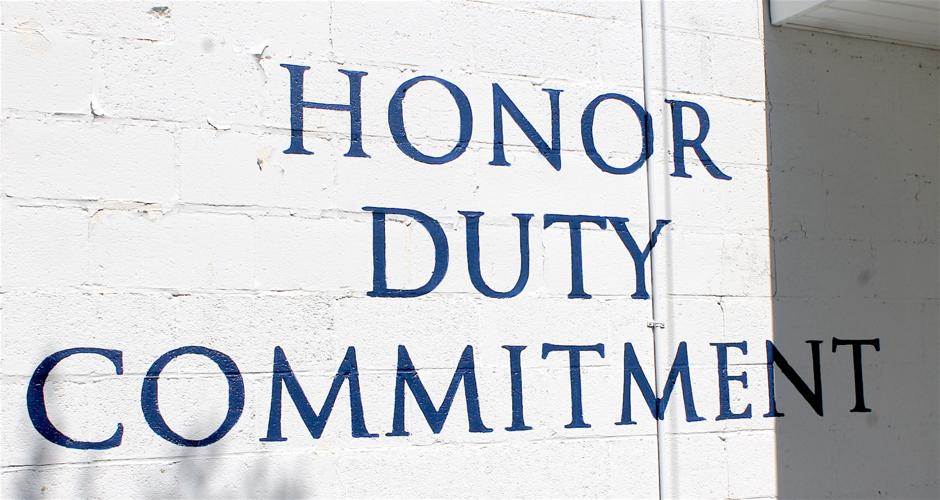 Legion Post 18 sports patriotic mural Spotlight