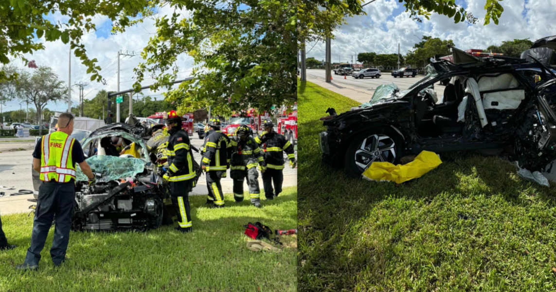 Coral Springs emergency crews respond to multi-vehicle accident