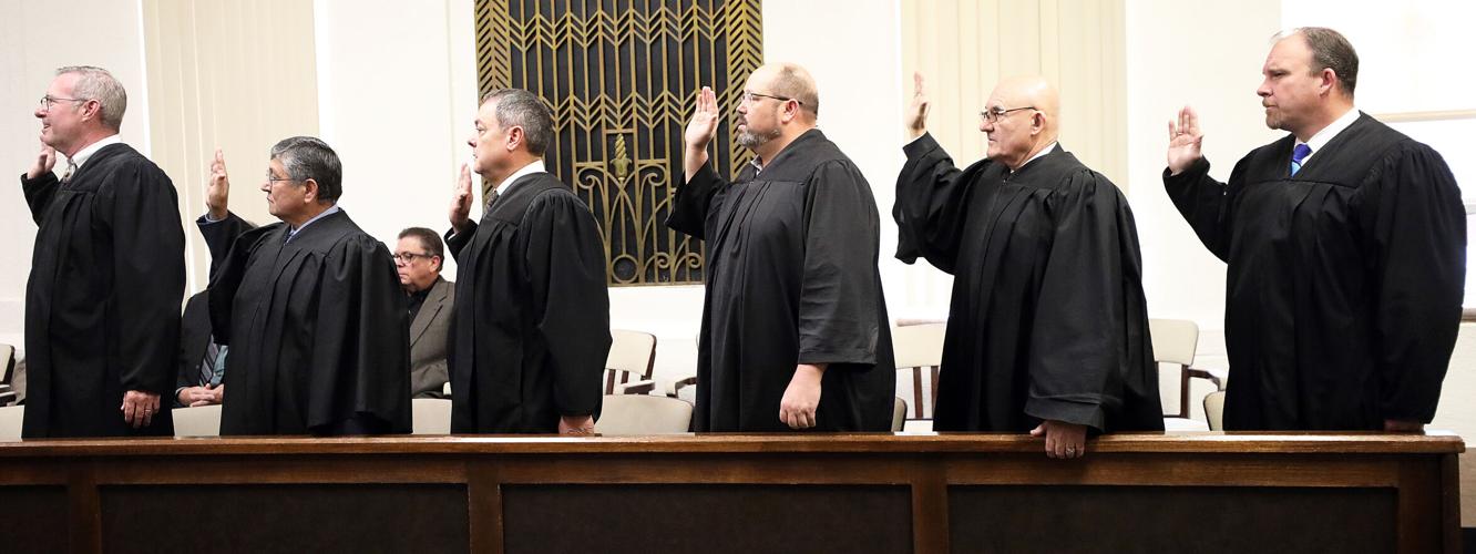 New superior court judge is sworn in court cases are rearranged