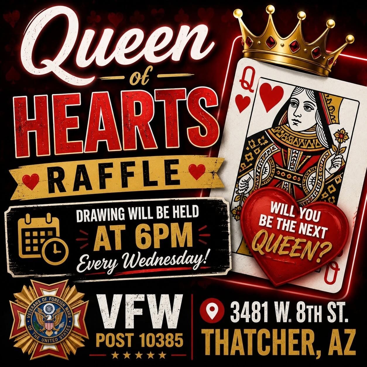 Gift Raffle Border Queen of Hearts Raffle | | myheraldreview.com