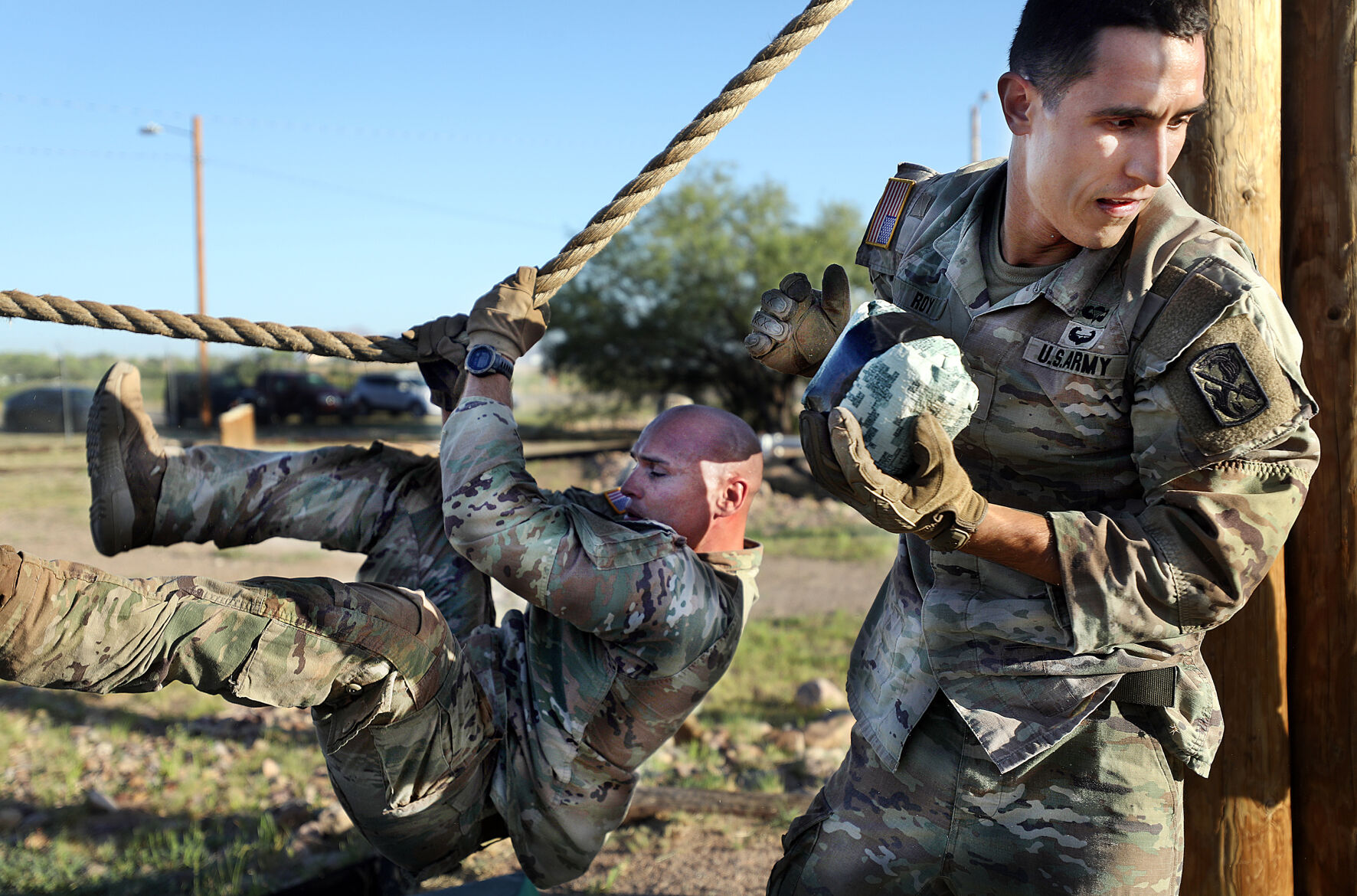 SQUAD GAME: Ten teams of five from Army posts around the country