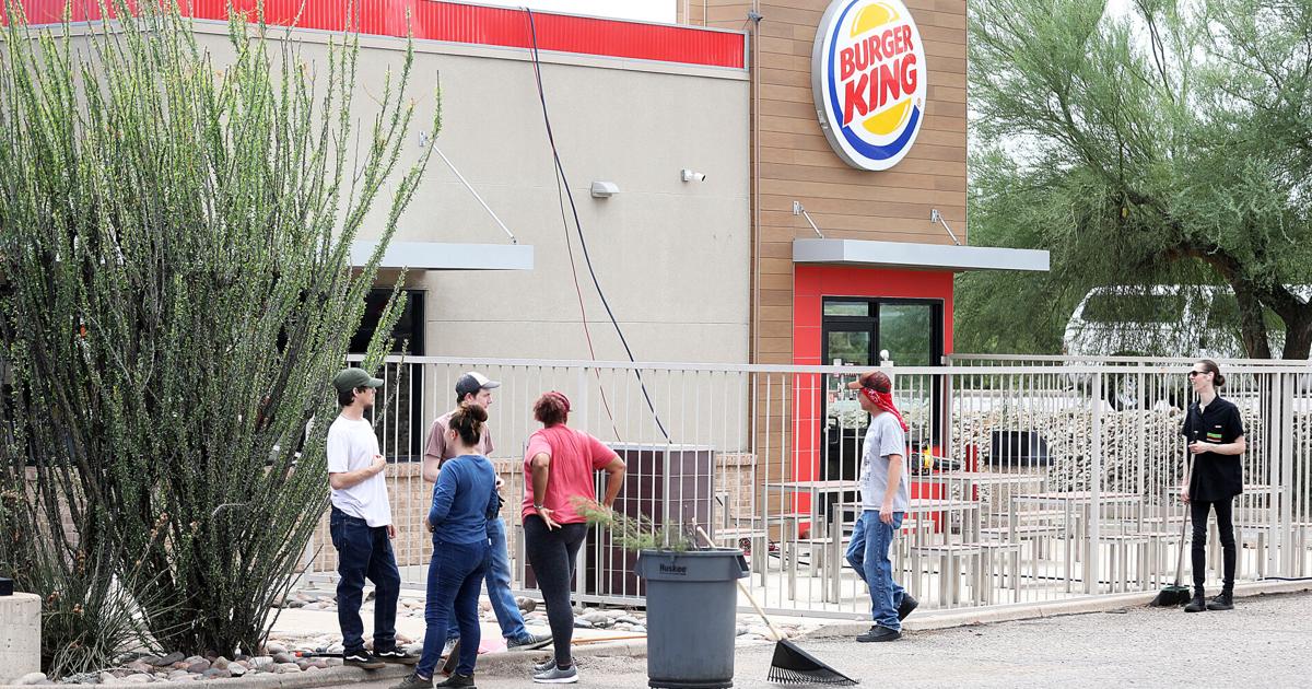 Whopped SV Burger King's roof whopped by storm damage | Sierra Vista ...