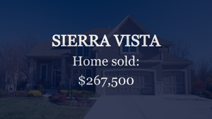 Sale closed in Sierra Vista: $267,500 for a single-family home