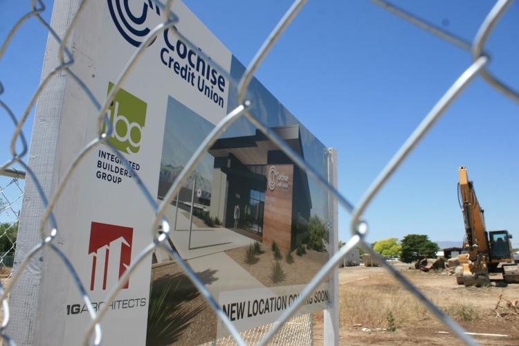 Cochise Credit Union branch building construction on schedule Willcox