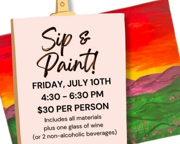 Sip & Paint Night at Charron Vineyards