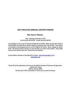 Willcox Az Christmas Parade 2022 Lighted Parade And Christmas Festival This Weekend Kick Off The Holiday  Season | Willcox Range News | Myheraldreview.com