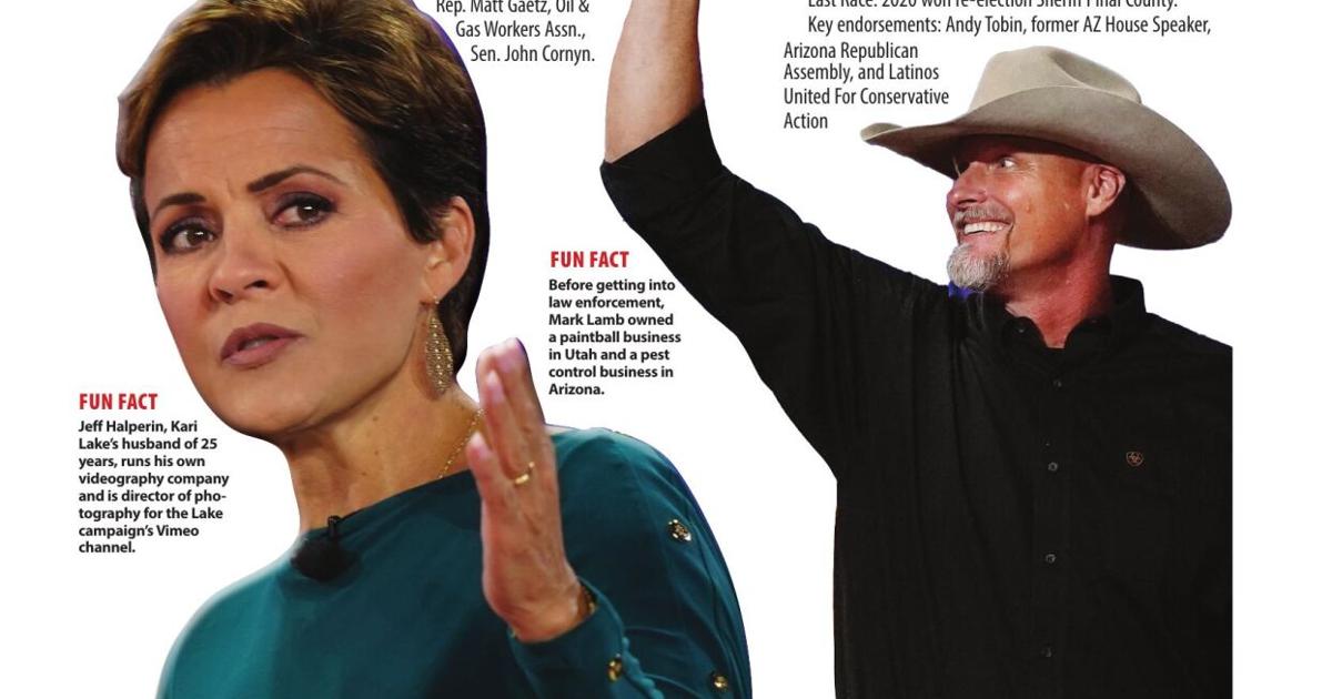 GOP Senate candidates Mark Lamb and Kari Lake debate border