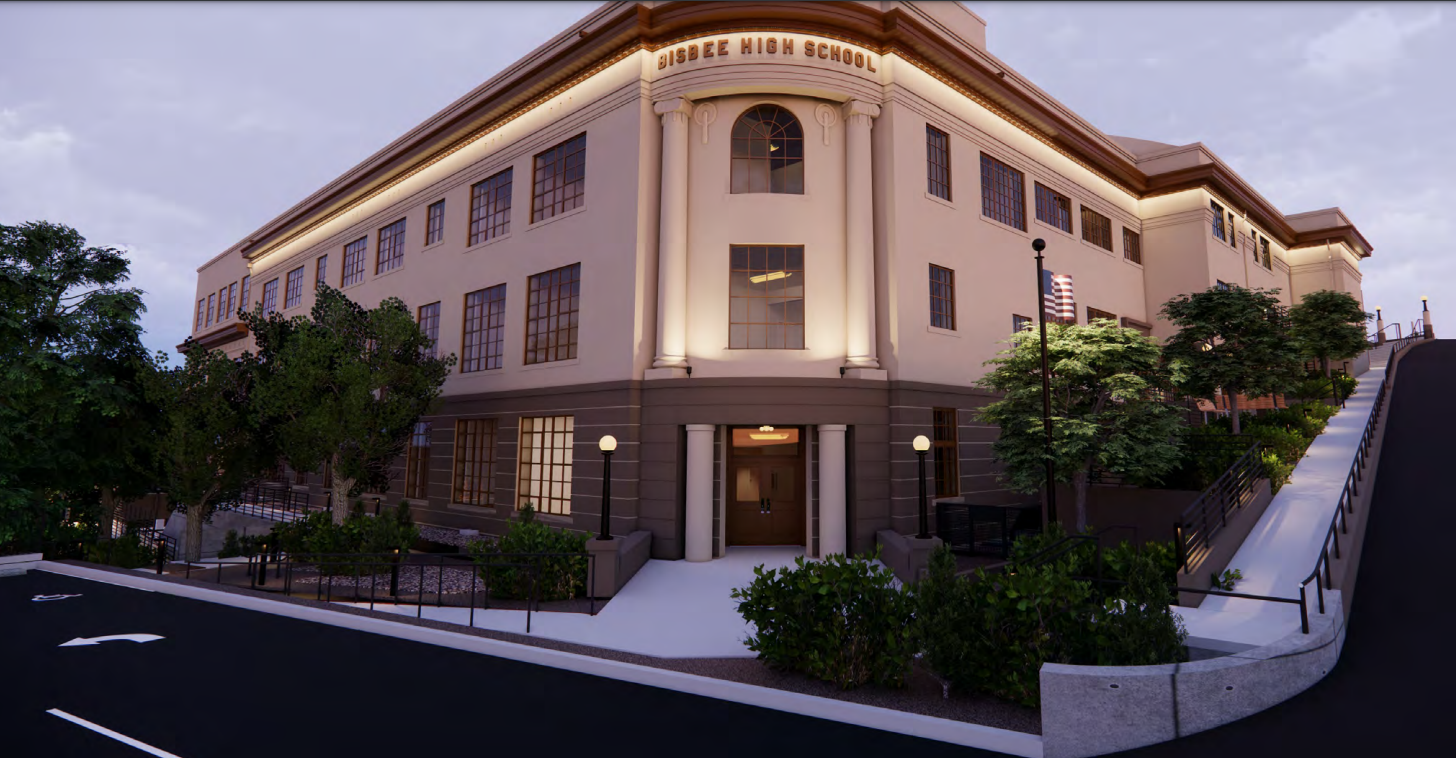 Proposed lighting for new housing project at historic Bisbee High School site nixed by council Local News Stories myheraldreview