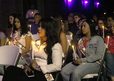Bruce Whetten Douglas Holds Domestic Violence Candlelight Vigil