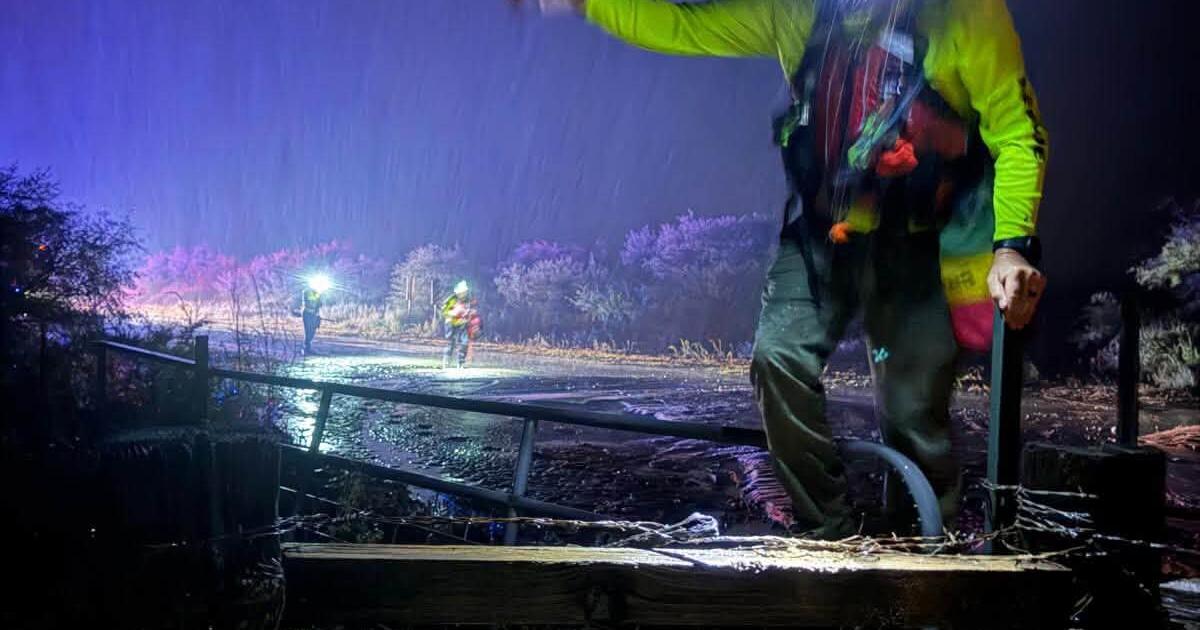 Elderly couple rescued after vehicle swept off Ocotillo Road near Benson